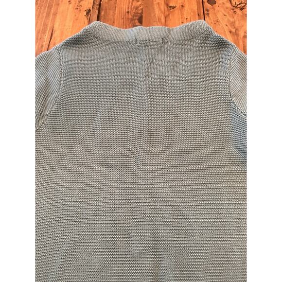 Boden Chunky Knit Size 12 Sweater Wool Blend Thick Heavy Retro Blue Warm - Picture 12 of 12